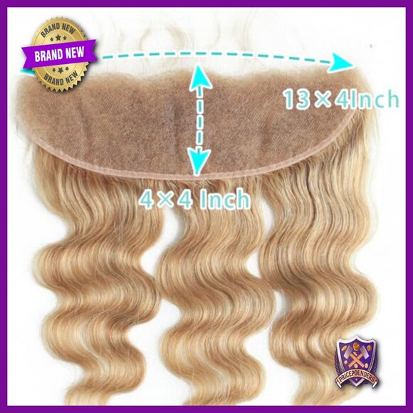 13x4 Lace Frontal with 3 Bundles, 100% Virgin Human Hair, Body Wave Style main image 5